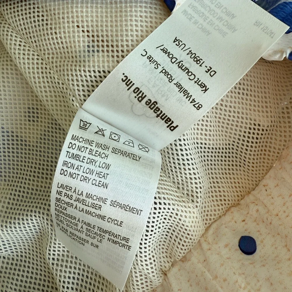 FARM Rio Blue and White Tropical Bomber Jacket - Picture 5 of 7